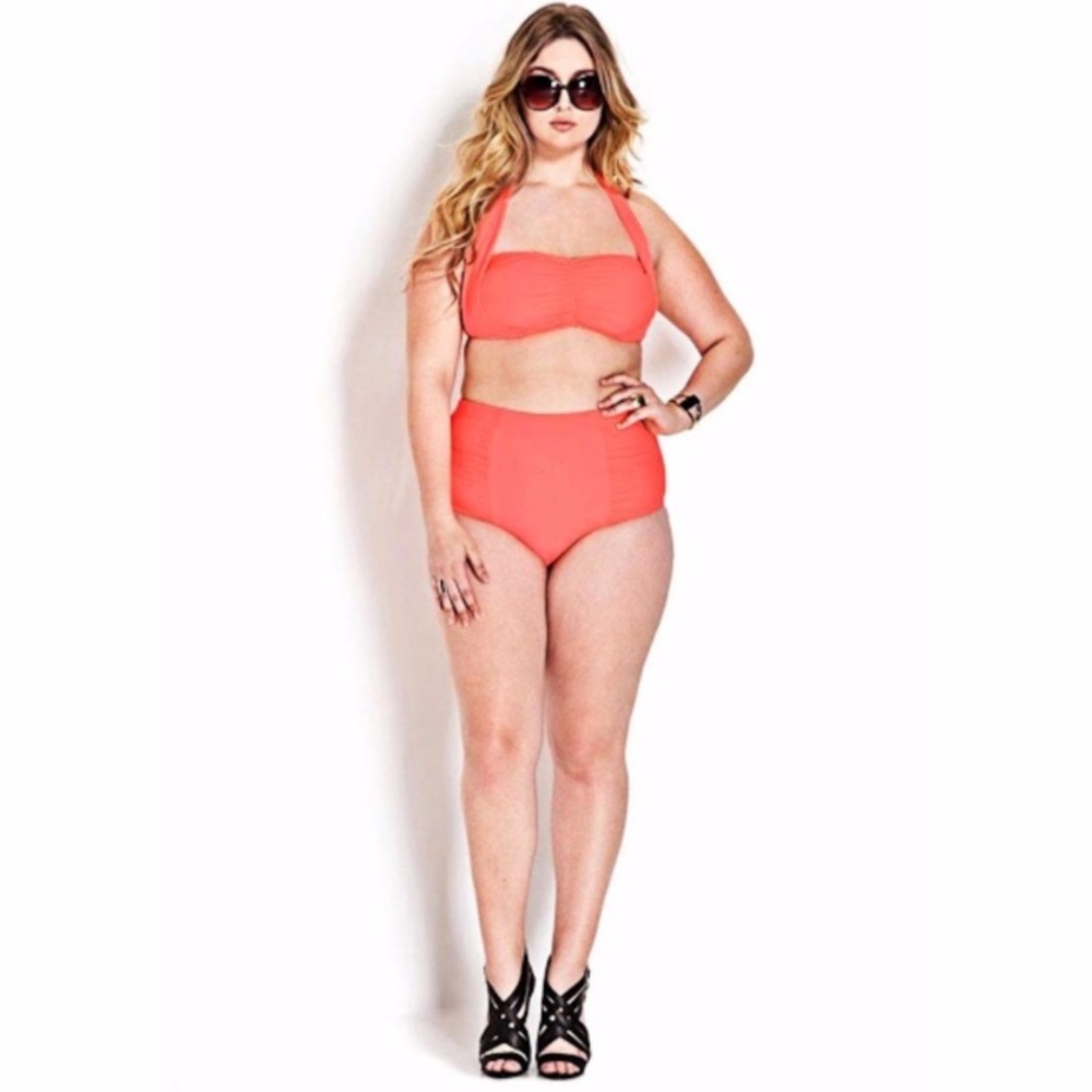 Plus Size (XL) Pink Mermaid Swim Top